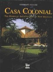 Cover of: Casa colonial by Germán Téllez