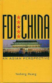 Cover of: FDI in China: an Asian perspective