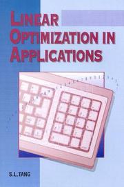 Cover of: Linear Optimization in Applications