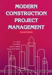 Cover of: Modern construction project management