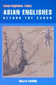 Cover of: Asian Englishes: Beyond The Canon (Asian Englishes Today)