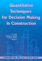 Cover of: Quantitative Techniques For Decision Making In Construction (Construction and Real Estate)