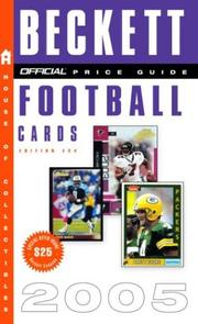 Cover of: The Official Beckett Price Guide to Football Cards 2005, Edition #24 (Official Price Guide to Football Cards)