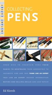Cover of: Instant Expert: Collecting Pens (Instant Expert)
