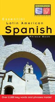 Cover of: Essential Latin American Spanish Phrase Book (Periplus Phrase Books)