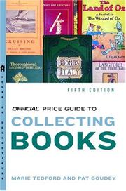 Cover of: Official Price Guide to Books, 5th Edition (Official Price Guide to Books) by Marie Tedford, Pat Goudey