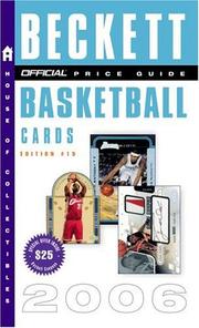 Cover of: The Official Beckett Price Guide to Basketball Cards 2006 Edition #15 (Official Price Guide to Basketball Cards)