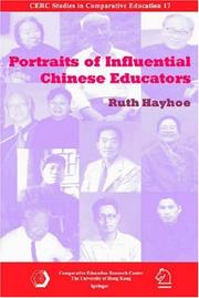 Cover of: Portraits of Influential Chinese Educators (Cerc Studies in Comparative Education) by Ruth Hayhoe