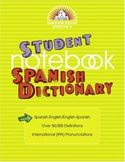 Cover of: Random House Webster's Student Notebook Spanish Dictionary by Random House