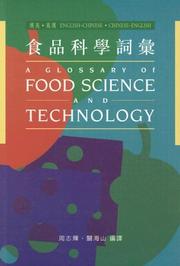 Cover of: A Glossary of Food Science and Technology