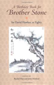 Cover of: A Birthday Book for Brother Stone: For David Hawkes, at Eighty