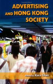 Cover of: Advertising and Hong Kong Society