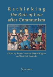 Cover of: Rethinking the Rule of Law After Communism