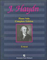 Cover of: Piano Solo by Franz Joseph Haydn