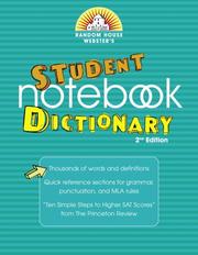 Cover of: Random House Webster's Student Notebook Dictionary, Second Edition