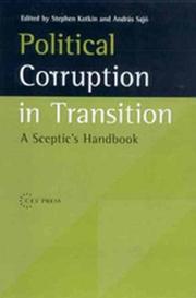 Cover of: Political Corruption in Transition by 