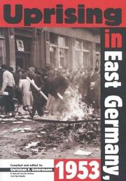 Cover of: Uprising in East Germany, 1953 by 