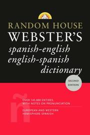 Cover of: Random House Webster's Spanish-English English-Spanish Dictionary by David L. Gold