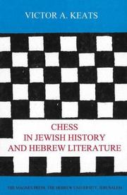 Cover of: Chess in Jewish history and Hebrew literature
