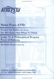 Cover of: Forgive Us, Father-in-Law, For We Know Not What To Think: Letter To A Philosophical Dropout From Orthodoxy