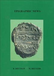 Cover of: West Semitic epigraphic news of the 1st millenium BCE