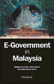 Cover of: E-government in Malaysia by Muhammad Rais bin Abdul Karim.