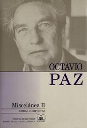 Cover of: Miscelanea Ii/ Miscellaneous II (Obras Completas)