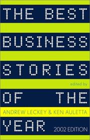 Cover of: The Best Business Stories of the Year: 2002 Edition