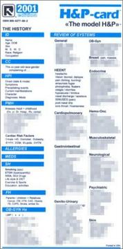 Cover of: H&P-Card: The Model History & Physical Exam