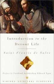 Cover of: Introduction to the Devout Life by Francis de Sales