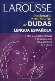 Cover of: Diccionario americano de dudas frecuentes de la lengua española by Editors of Larousse (Mexico)