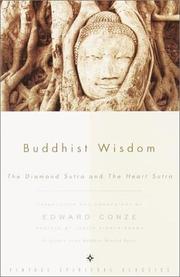 Cover of: Buddhist wisdom by translated and explained by Edward Conze ; preface by Judith Simmer-Brown.