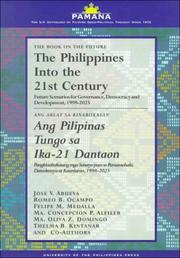 Cover of: The Philippines into the 21st century by by Jose V. Abueva ... [et al.].