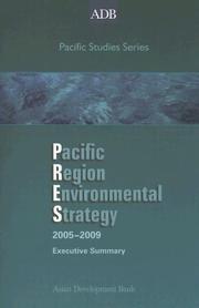 Cover of: Pacific Region Environmental Strategy 2005-2009: Executive Summary (ADB Pacific Studies series)