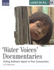 Cover of: Water for All Series 14: 'Water Voices' Documentaries by Ed Quitoriano