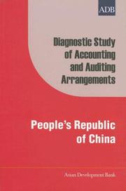 Cover of: Diagnostic Study of Accounting and Auditing Arrangements: People's Republic of China (Asian Development Bank series)