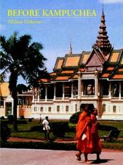 Cover of: Before Kampuchea by Milton Osborne