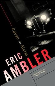 Cause for alarm by Eric Ambler