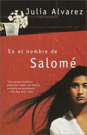 Cover of: En el nombre de Salomé by Julia Alvarez