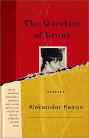 Cover of: The Question of Bruno: Stories