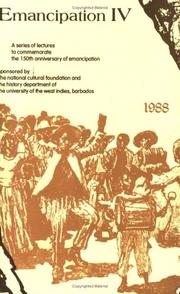 Cover of: Emancipation IV: a series of lectures to commemorate the 150th anniversary of emancipation