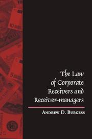 Cover of: The law of corporate receivers and receiver-managers