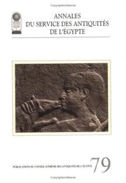 Cover of: Annales du Service des Antiquites de l'Egypte