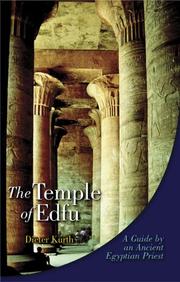 Cover of: The temple of Edfu by Dieter Kurth