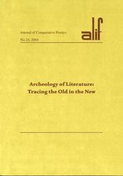 Cover of: ALIF 24 Archaelogy of Literature (Journal of Comparative Poetics)