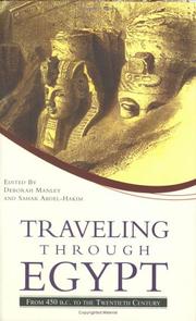 Cover of: Traveling through Egypt by edited by Deborah Manley and Sahar Abdel-Hakim ; with illustrations by W.H. Bartlett.