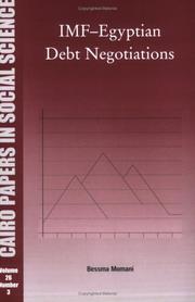 Cover of: IMF-Egyptian Debt Negotiations