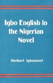 Cover of: Igbo English in the Nigerian Novel