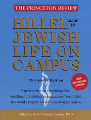 Cover of: Hillel Guide to Jewish Life on Campus, 13th Edition