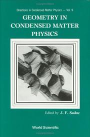 Cover of: Geometry in condensed matter physics